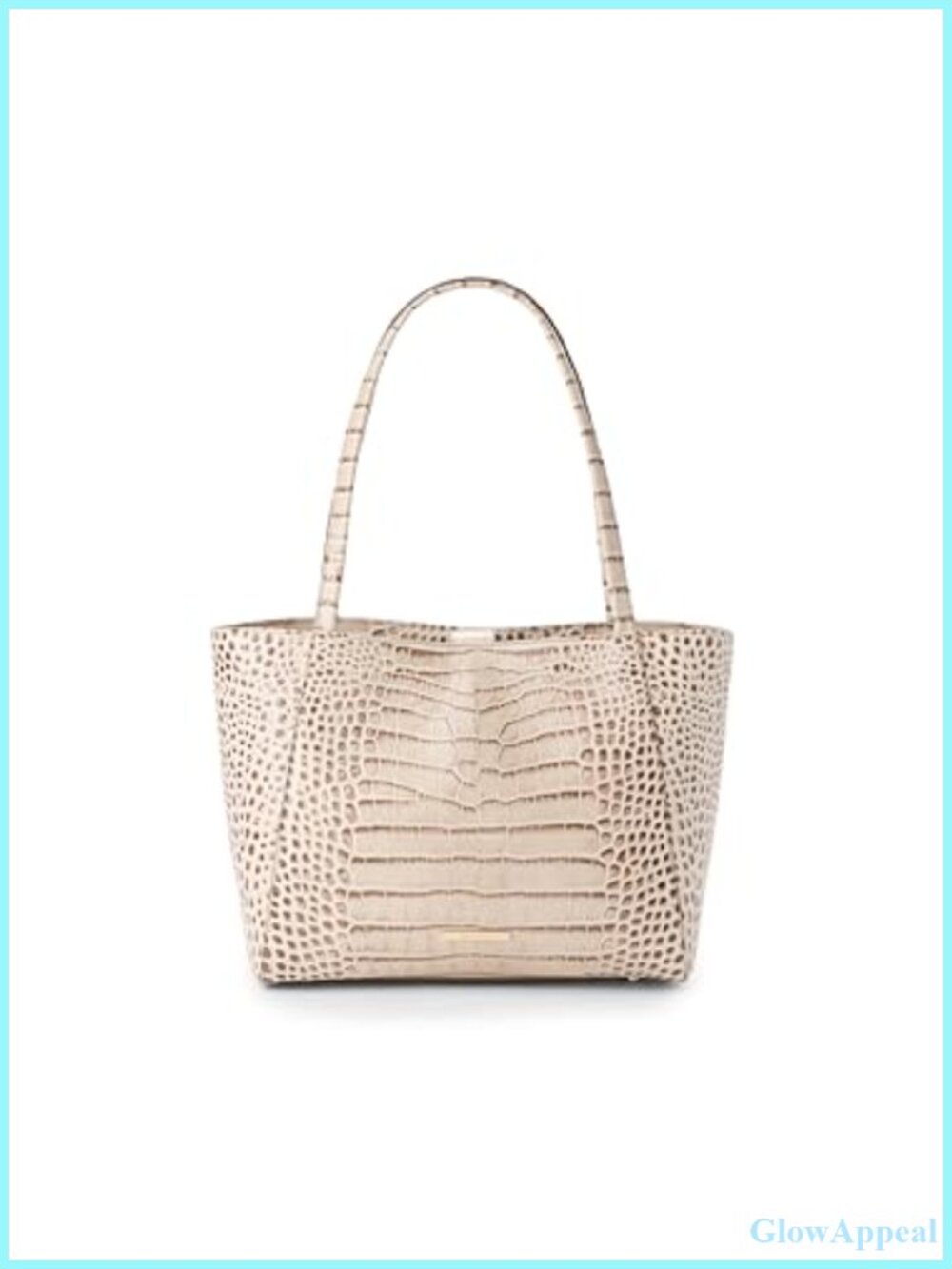 BRAHMIN Mona Warm Gray Alba Leather Satchel Handbag